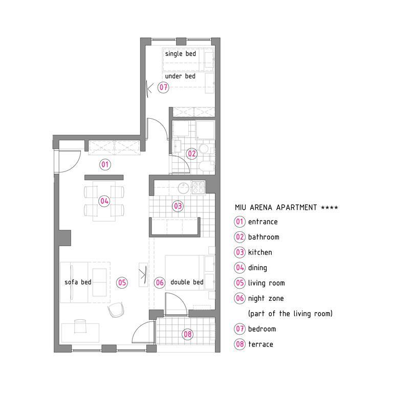 Miu Arena Apartment Beograd Eksteriør billede